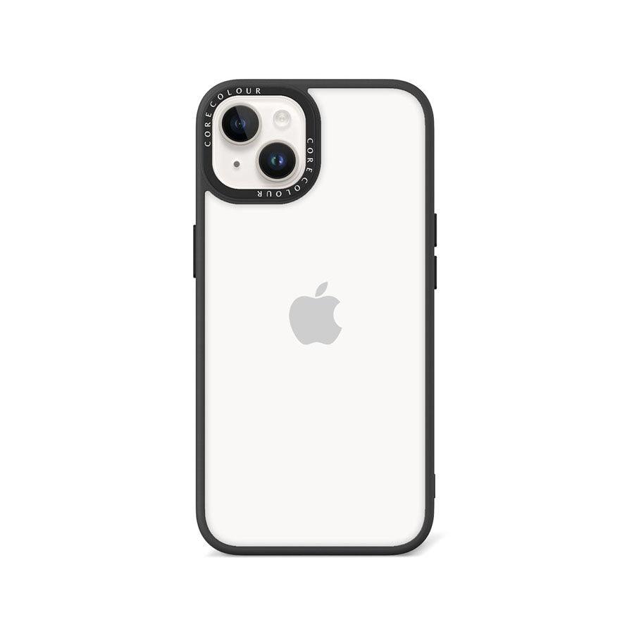 iPhone 13 Jet Black Clear Phone Case - CORECOLOUR