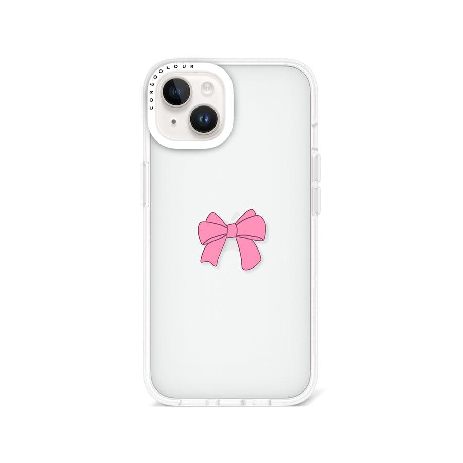 iPhone 13 Pink Ribbon Bow Phone Case - CORECOLOUR
