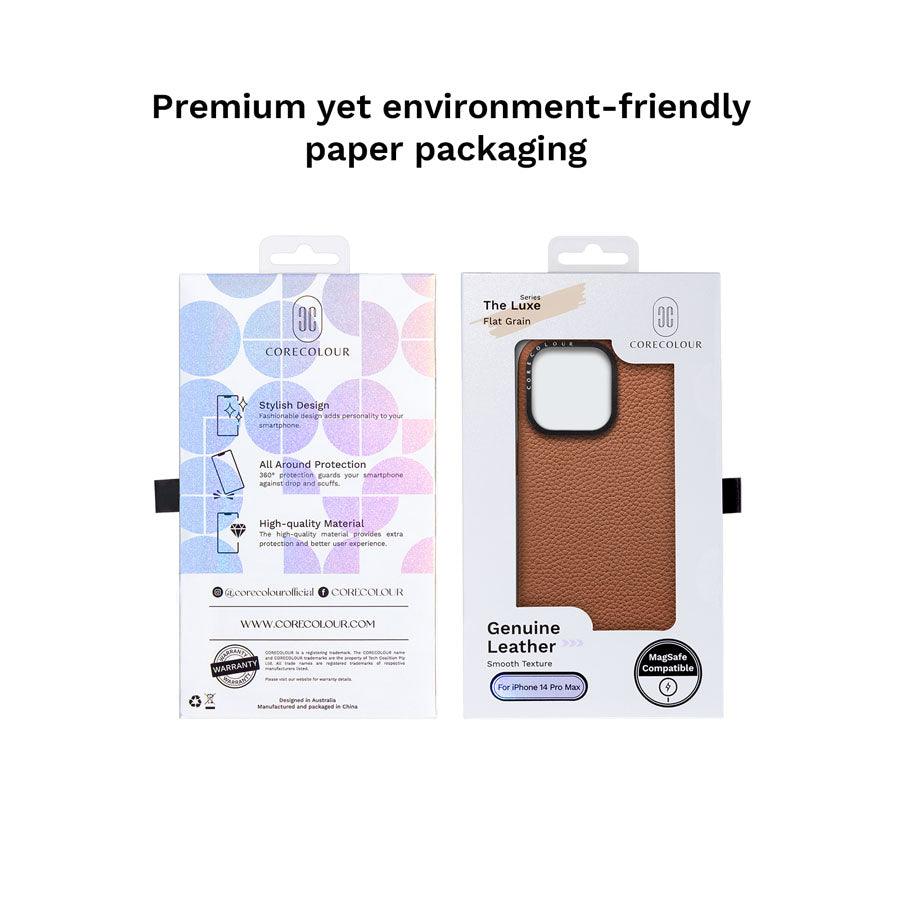 iPhone 13 Pro Brown Genuine Leather Phone Case - CORECOLOUR