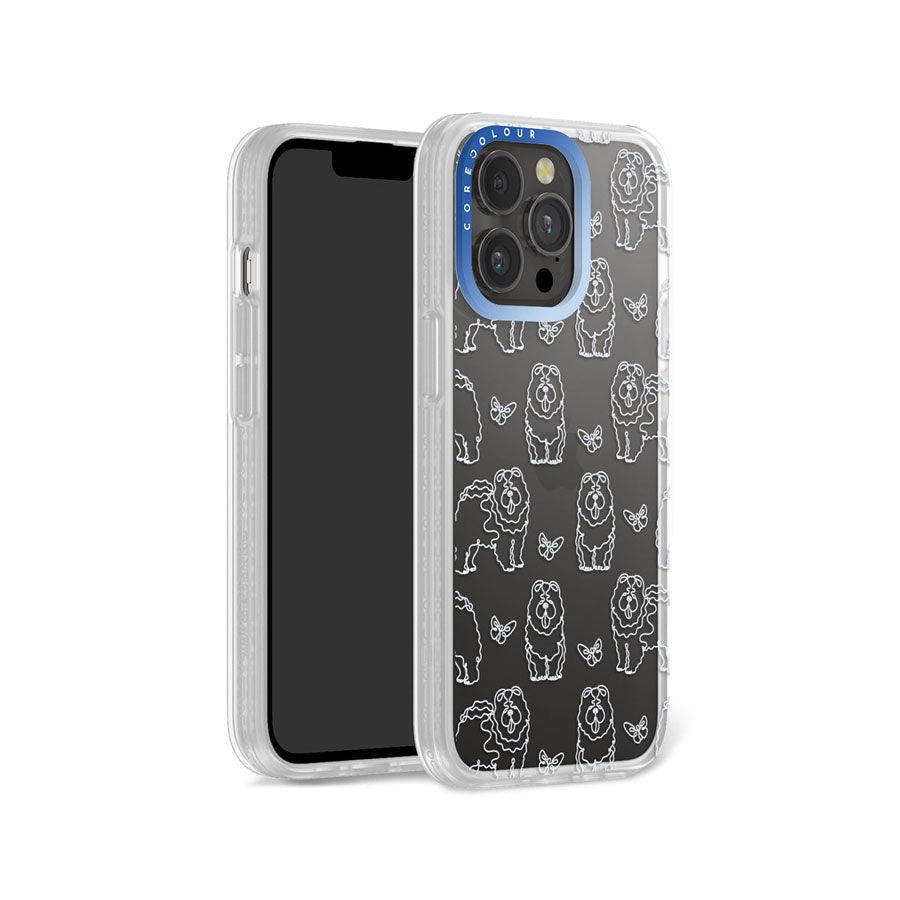 iPhone 13 Pro Chow Chow Minimal Line Phone Case - CORECOLOUR