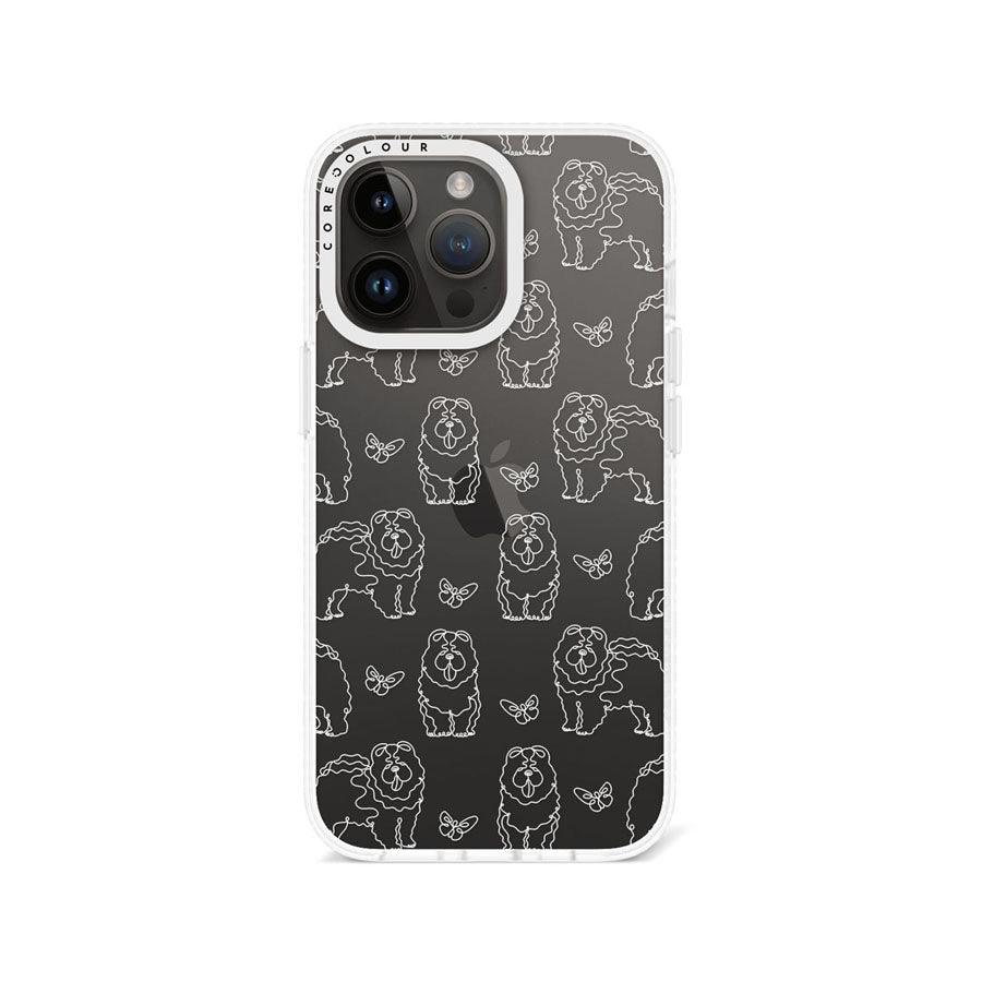 iPhone 13 Pro Chow Chow Minimal Line Phone Case - CORECOLOUR