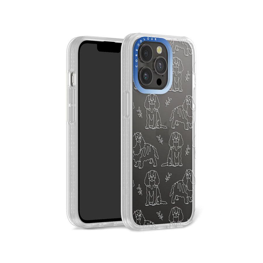 iPhone 13 Pro Cocker Spaniel Minimal Line Phone Case - CORECOLOUR