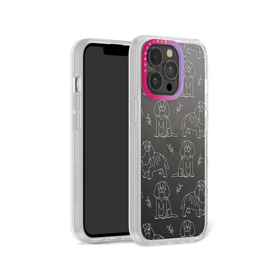 iPhone 13 Pro Cocker Spaniel Minimal Line Phone Case - CORECOLOUR