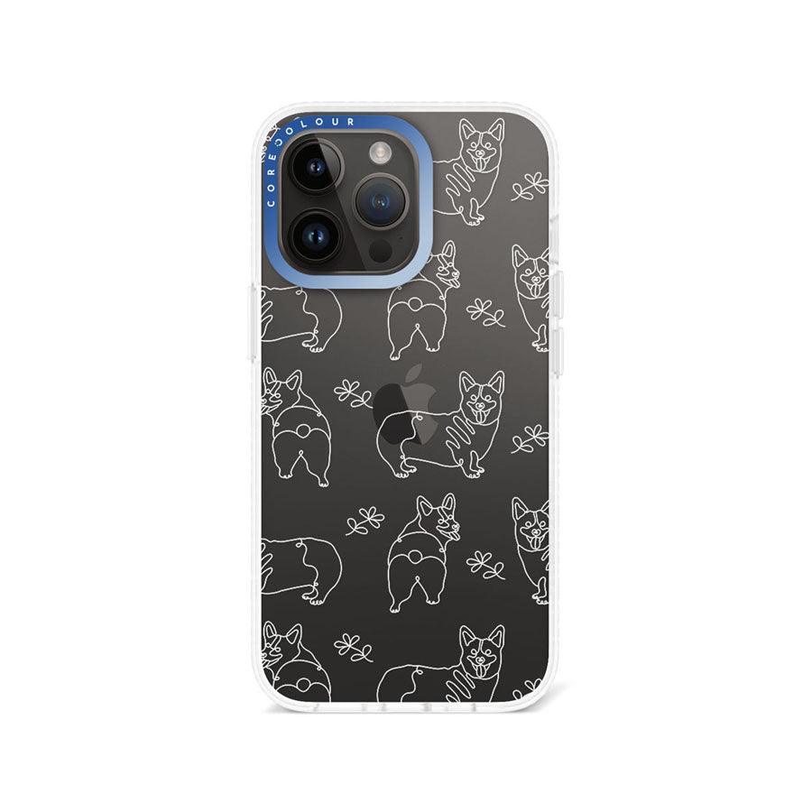 iPhone 13 Pro Corgi Minimal Line Phone Case - CORECOLOUR