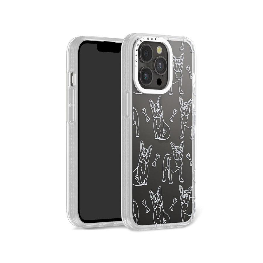 iPhone 13 Pro French Bulldog Minimal Line Phone Case - CORECOLOUR