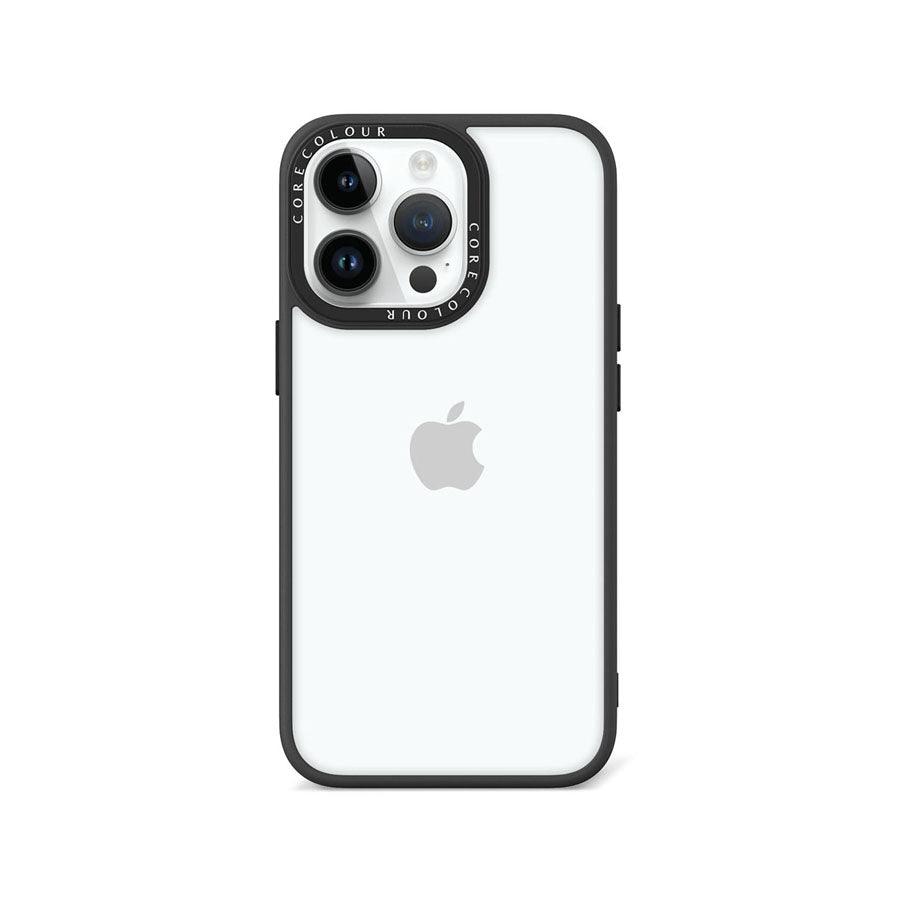 iPhone 13 Pro Jet Black Clear Phone Case - CORECOLOUR