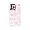 iPhone 13 Pro Max Cherry Blossom Checker Phone Case - CORECOLOUR