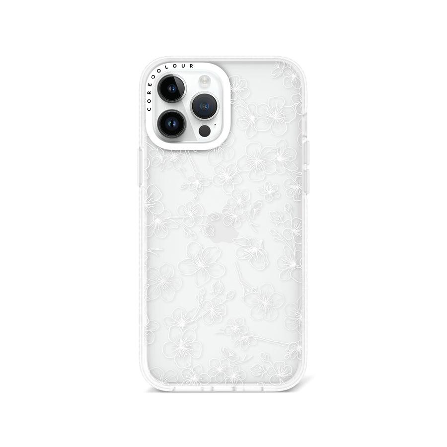 iPhone 13 Pro Max Cherry Blossom White Phone Case - CORECOLOUR