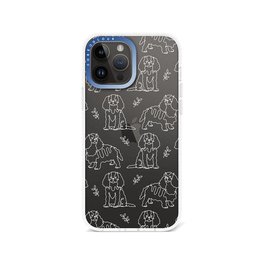 iPhone 13 Pro Max Cocker Spaniel Minimal Line Phone Case - CORECOLOUR