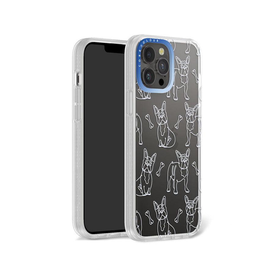 iPhone 13 Pro Max French Bulldog Minimal Line Phone Case - CORECOLOUR