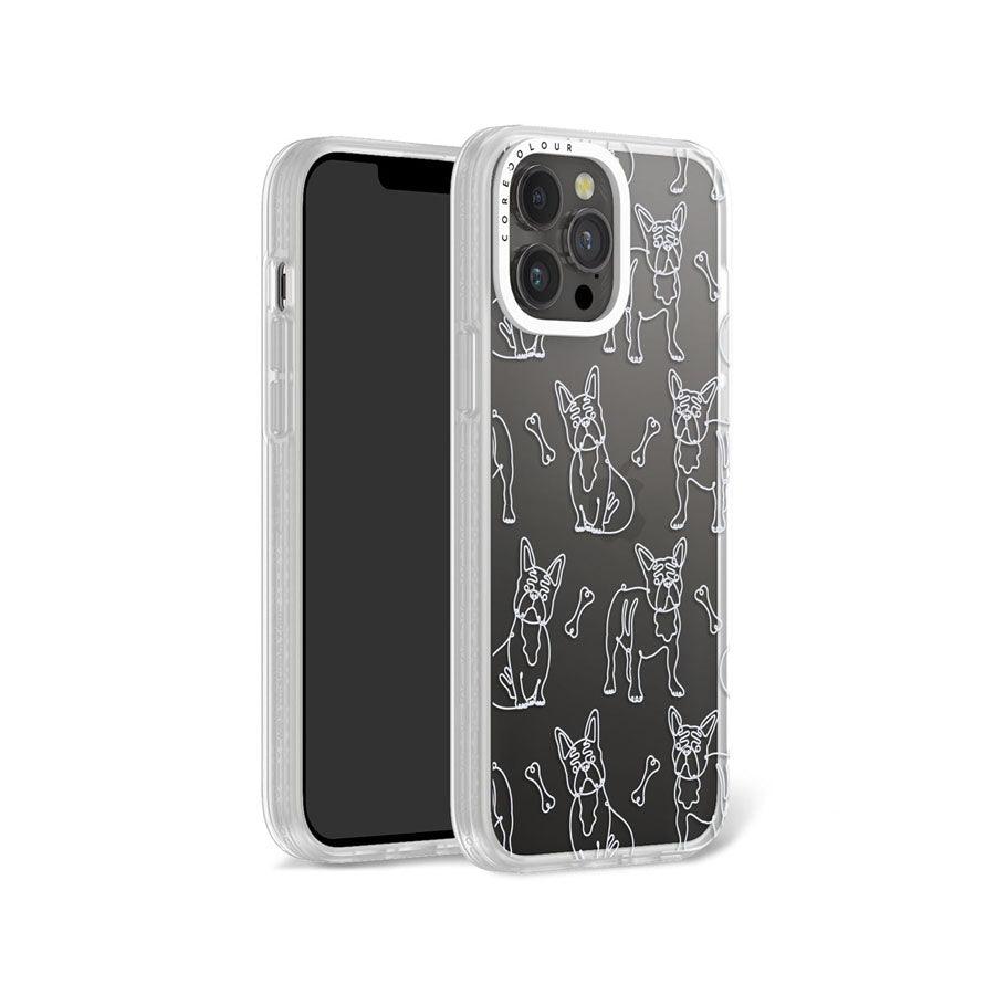 iPhone 13 Pro Max French Bulldog Minimal Line Phone Case - CORECOLOUR