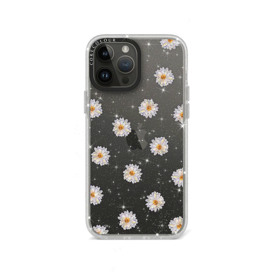 iPhone 13 Pro Max Oopsy Daisy Glitter Phone Case - CORECOLOUR
