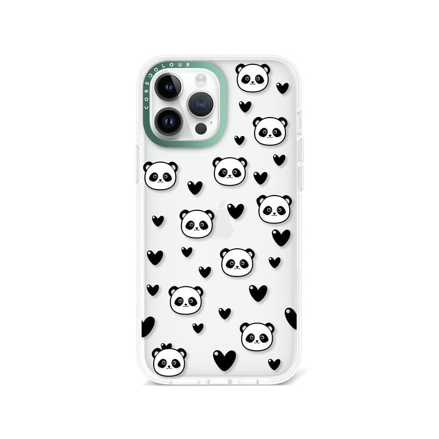 iPhone 13 Pro Max Panda Heart Phone Case - CORECOLOUR