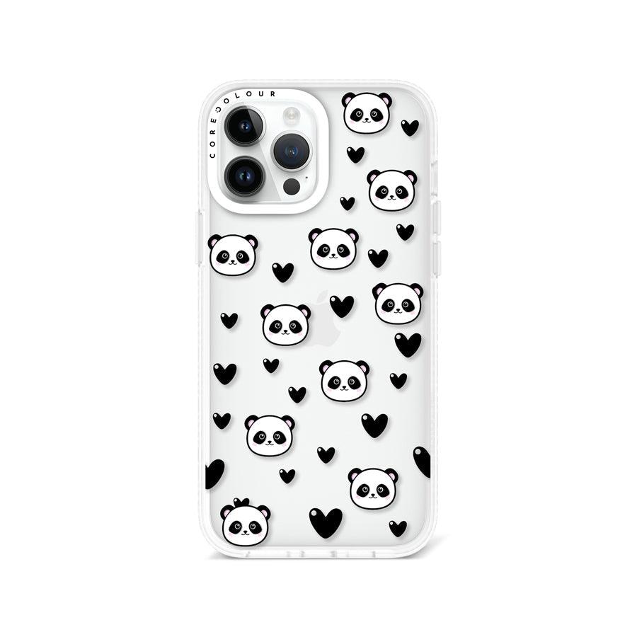 iPhone 13 Pro Max Panda Heart Phone Case - CORECOLOUR