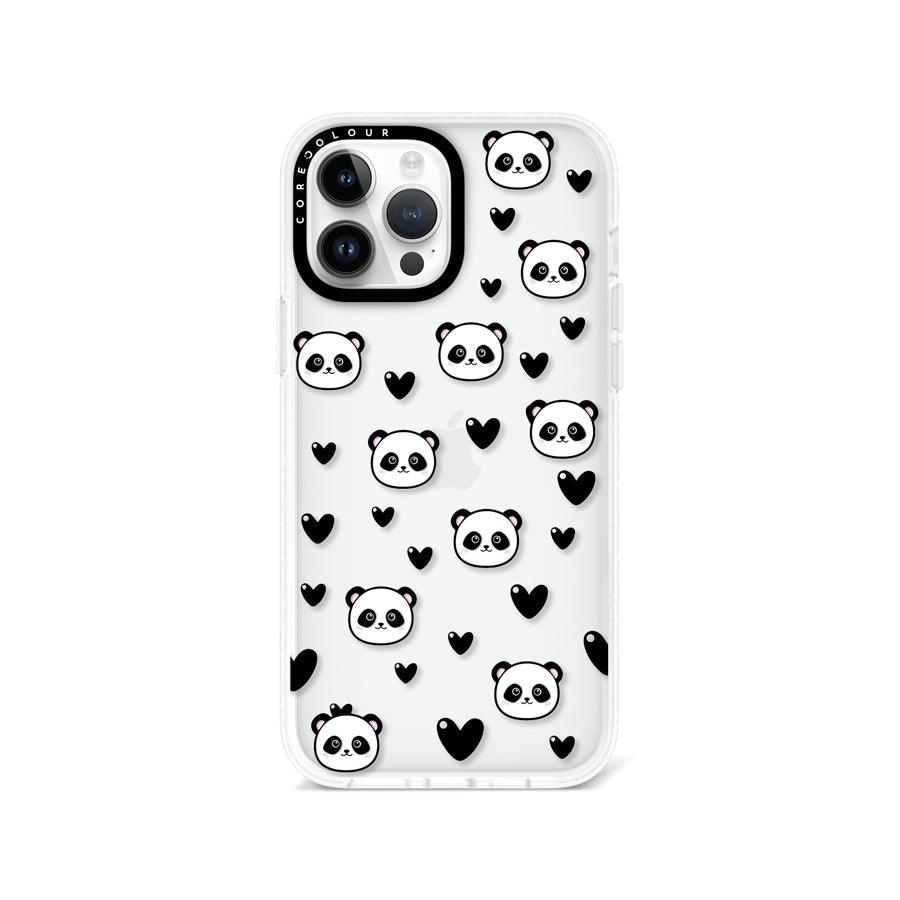 iPhone 13 Pro Max Panda Heart Phone Case - CORECOLOUR