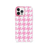 iPhone 13 Pro Max Pink Houndstooth Phone Case - CORECOLOUR