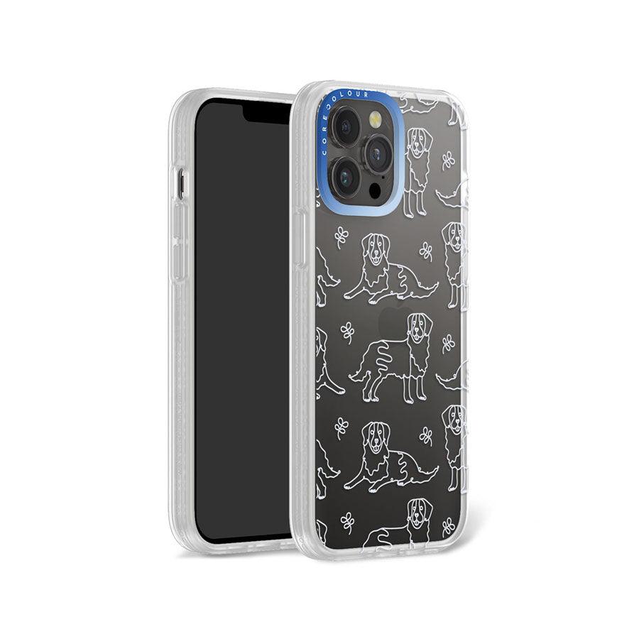 iPhone 13 Pro Max Pug Minimal Line Phone Case - CORECOLOUR