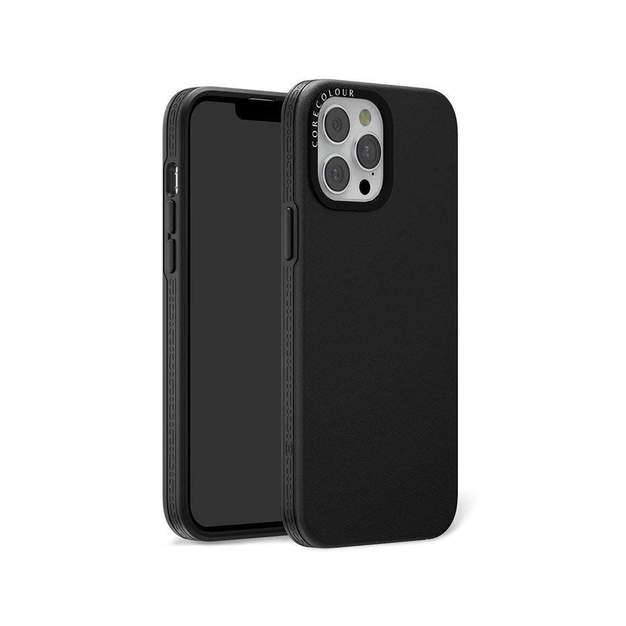 iPhone 13 Pro Max Solid Black Phone Case - CORECOLOUR