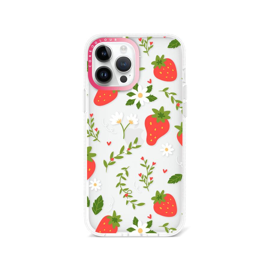iPhone 13 Pro Max Strawberry Flower Phone Case - CORECOLOUR