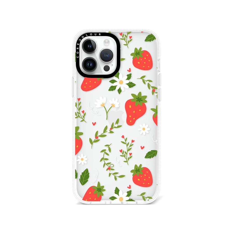 iPhone 13 Pro Max Strawberry Flower Phone Case - CORECOLOUR