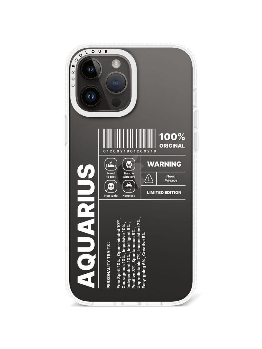 iPhone 13 Pro Max Warning Aquarius Phone Case - CORECOLOUR