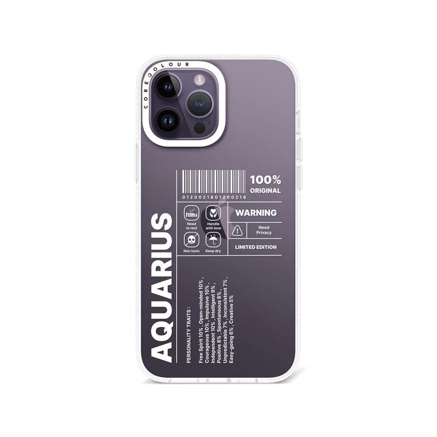 iPhone 13 Pro Max Warning Aquarius Phone Case - CORECOLOUR