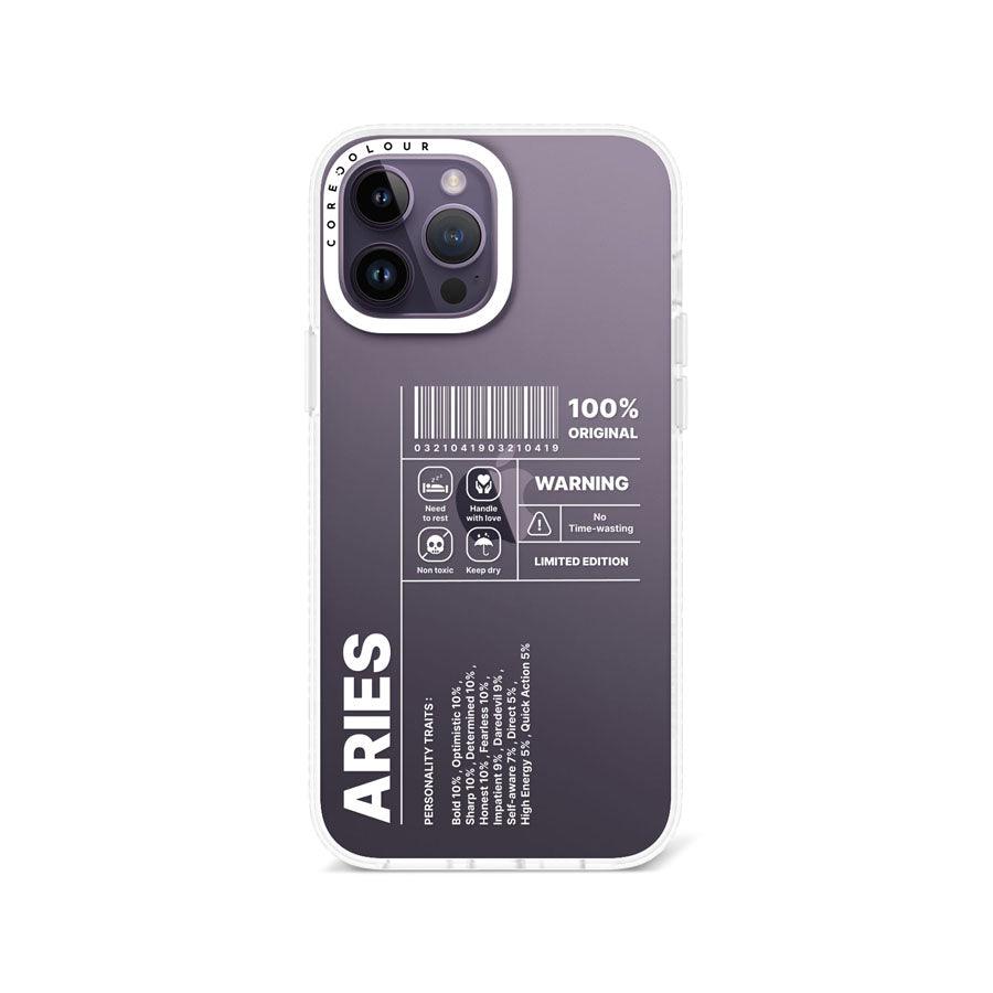iPhone 13 Pro Max Warning Aries Phone Case - CORECOLOUR
