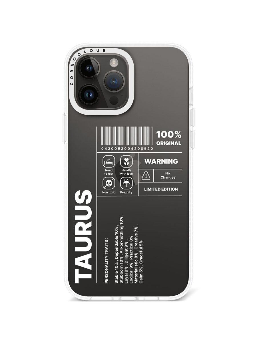 iPhone 13 Pro Max Warning Taurus Phone Case - CORECOLOUR