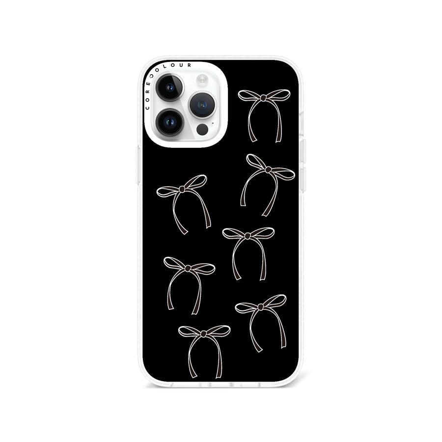 iPhone 13 Pro Max White Ribbon Minimal Line Phone Case - CORECOLOUR