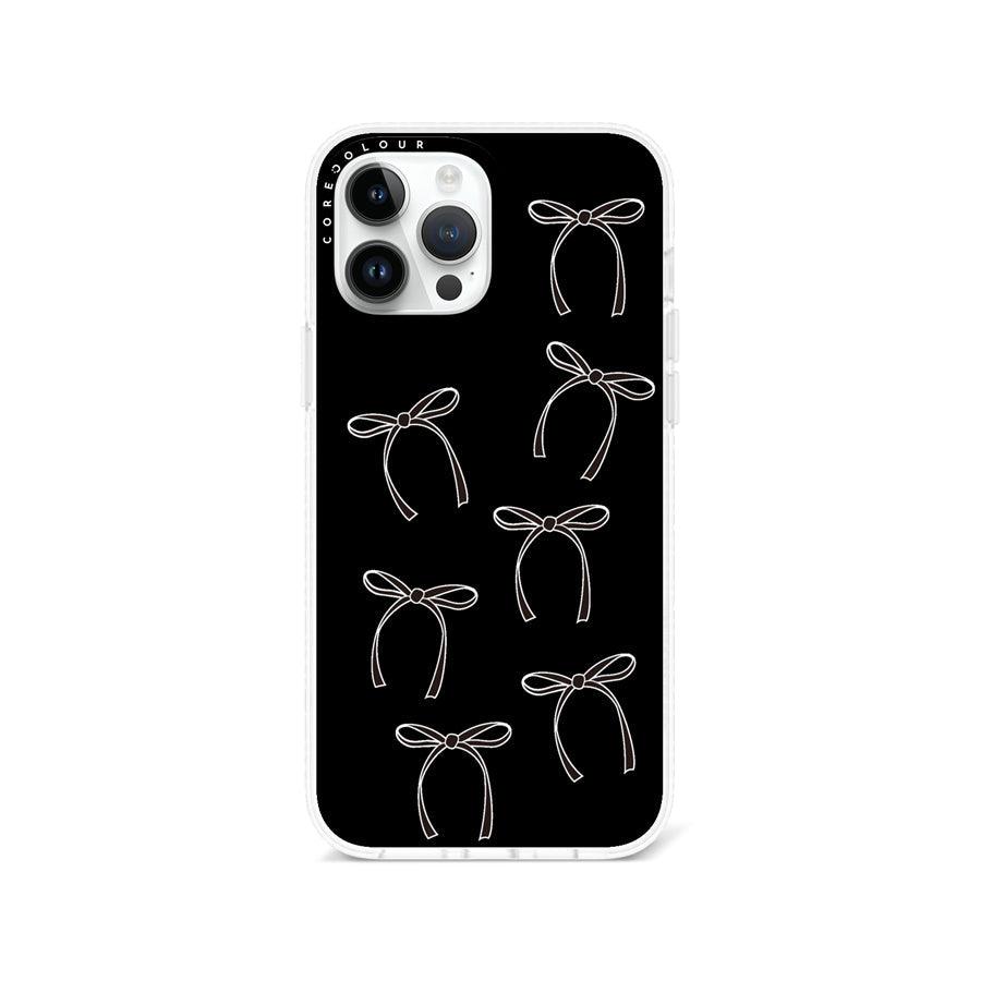 iPhone 13 Pro Max White Ribbon Minimal Line Phone Case - CORECOLOUR