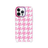 iPhone 13 Pro Pink Houndstooth Phone Case - CORECOLOUR