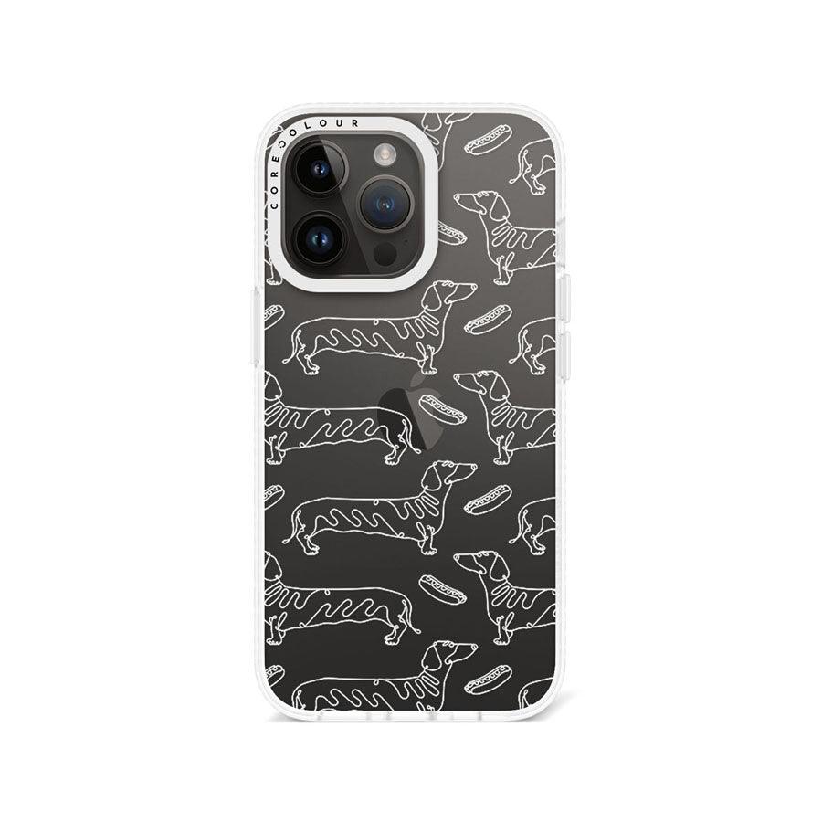 iPhone 13 Pro Sausage Dog Minimal Line Phone Case - CORECOLOUR