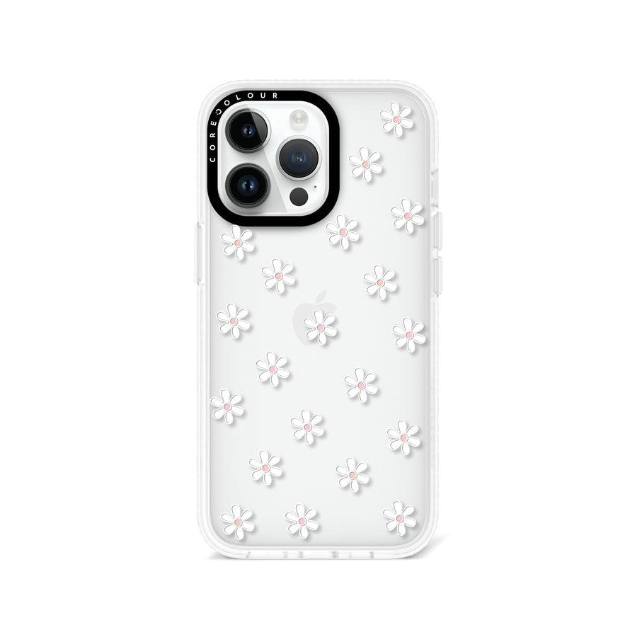 iPhone 13 Pro White Flower Mini Phone Case - CORECOLOUR