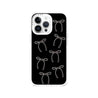 iPhone 13 Pro White Ribbon Minimal Line Phone Case - CORECOLOUR
