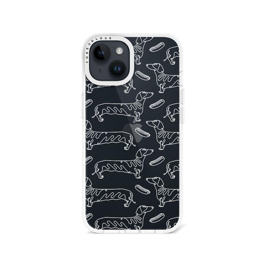 iPhone 13 Sausage Dog Minimal Line Phone Case - CORECOLOUR