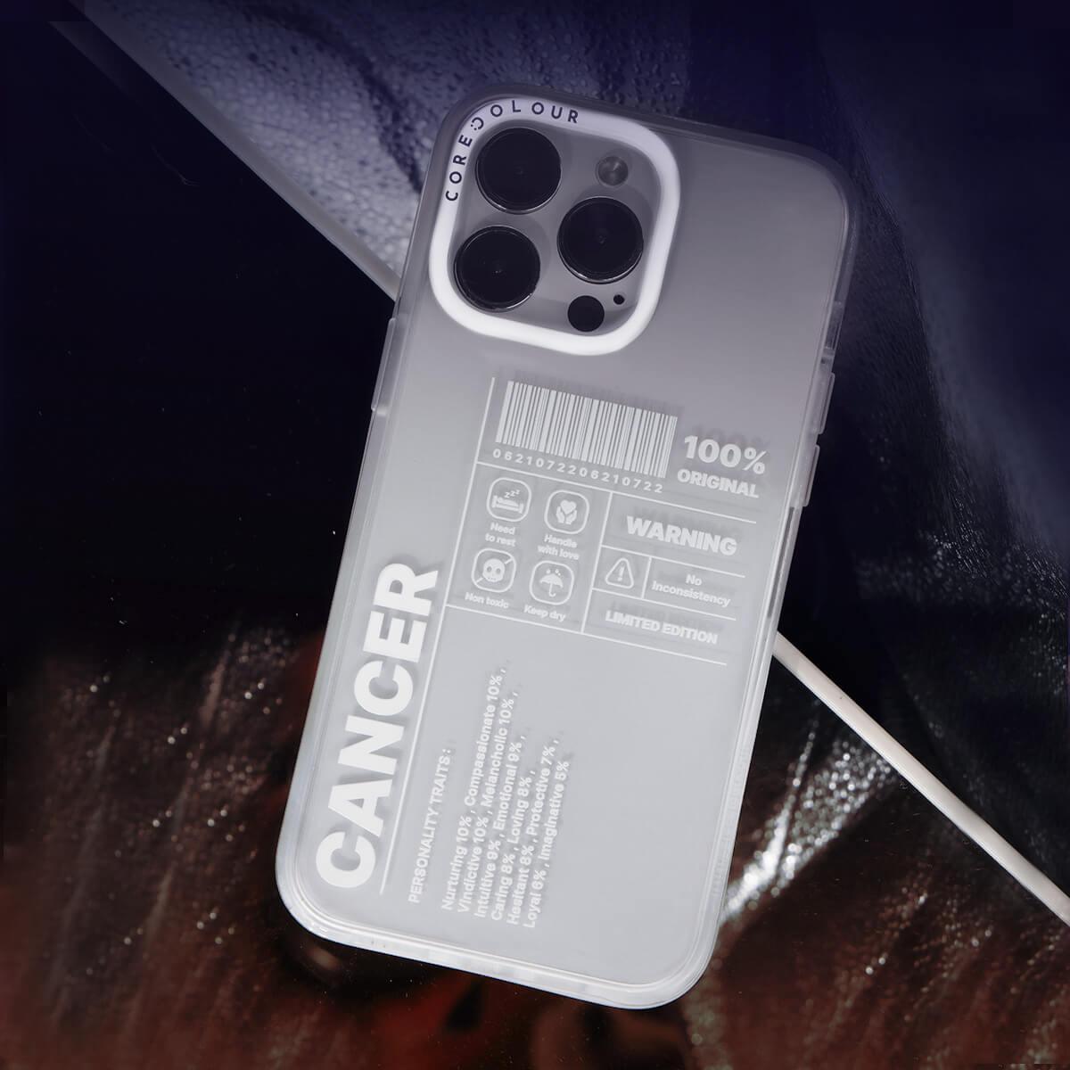 iPhone 13 Warning Cancer Phone Case - CORECOLOUR