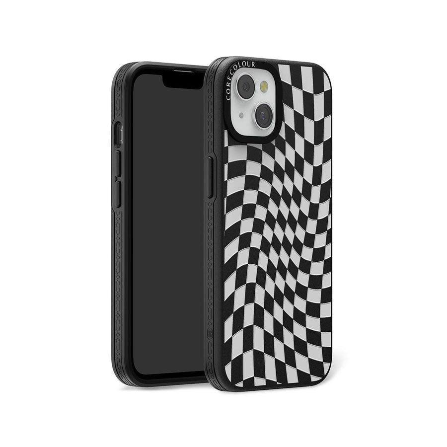 iPhone 14 Check Me Out Twisted Black Phone Case - CORECOLOUR