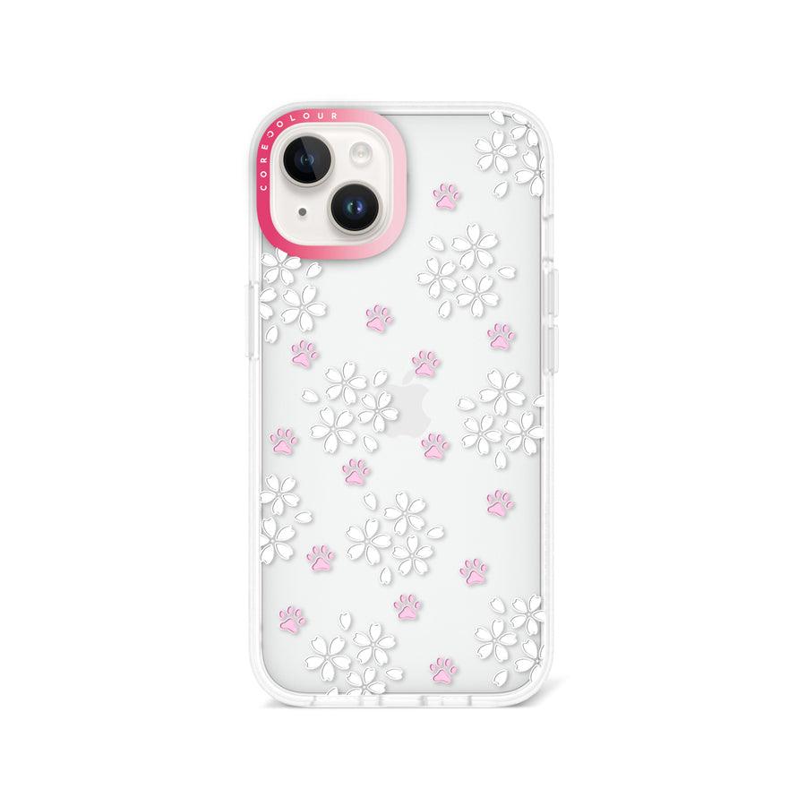 iPhone 14 Cherry Blossom Paw Phone Case - CORECOLOUR