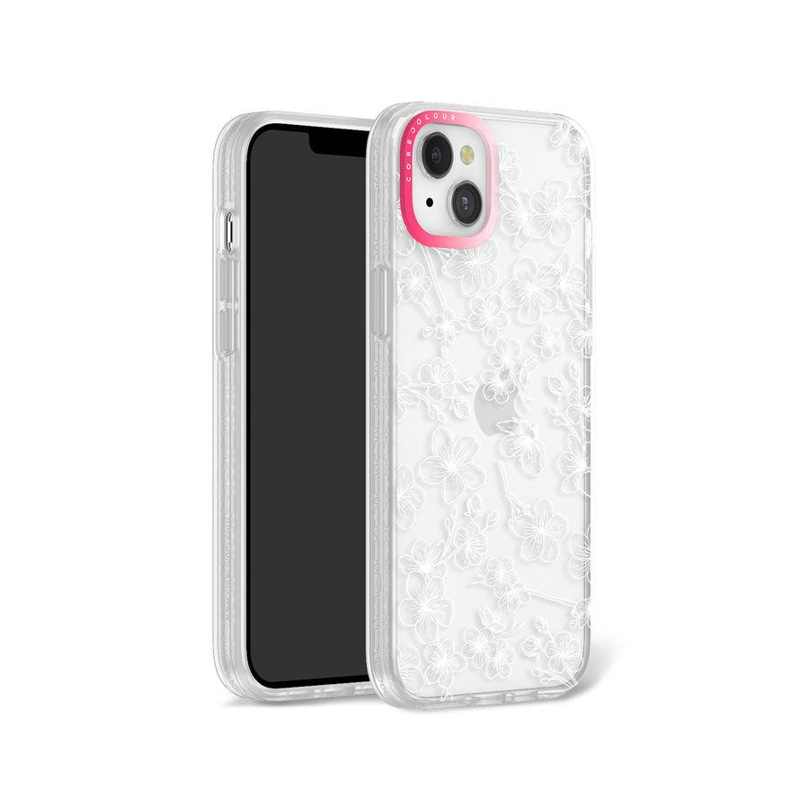 iPhone 14 Cherry Blossom White Phone Case - CORECOLOUR