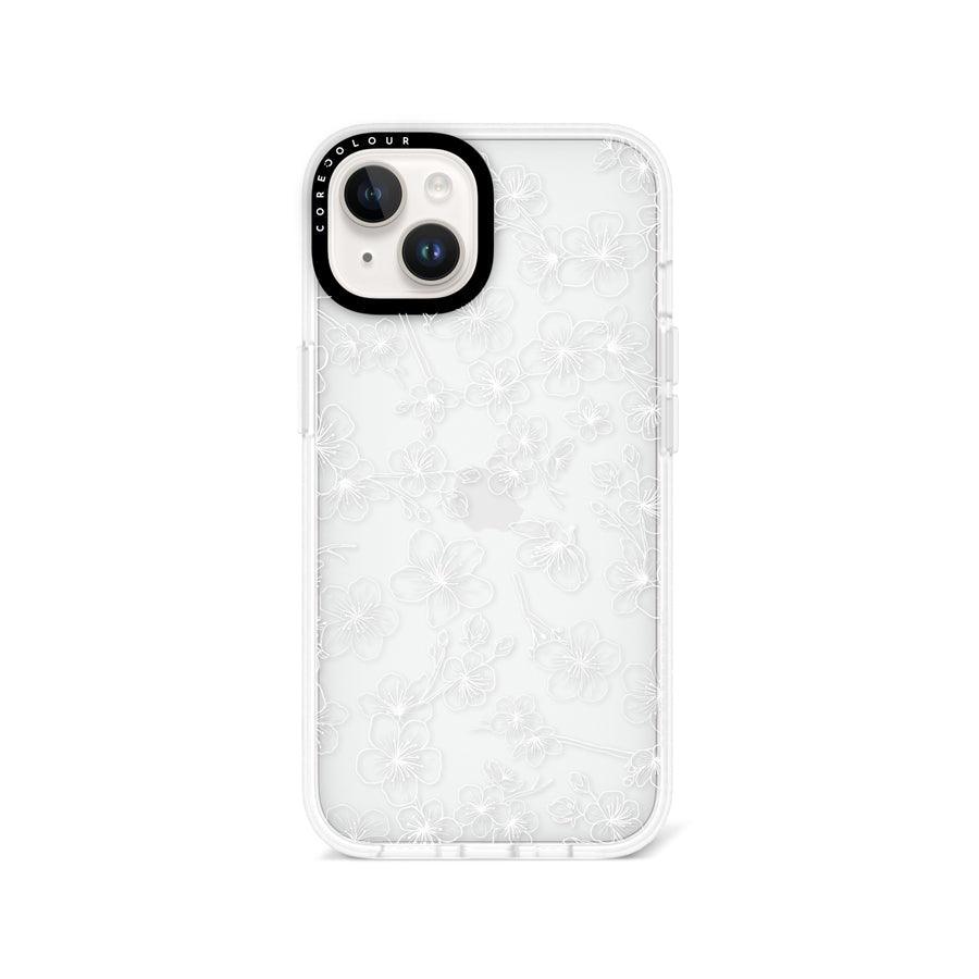 iPhone 14 Cherry Blossom White Phone Case - CORECOLOUR