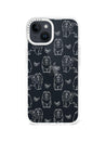 iPhone 14 Chow Chow Minimal Line Phone Case - CORECOLOUR