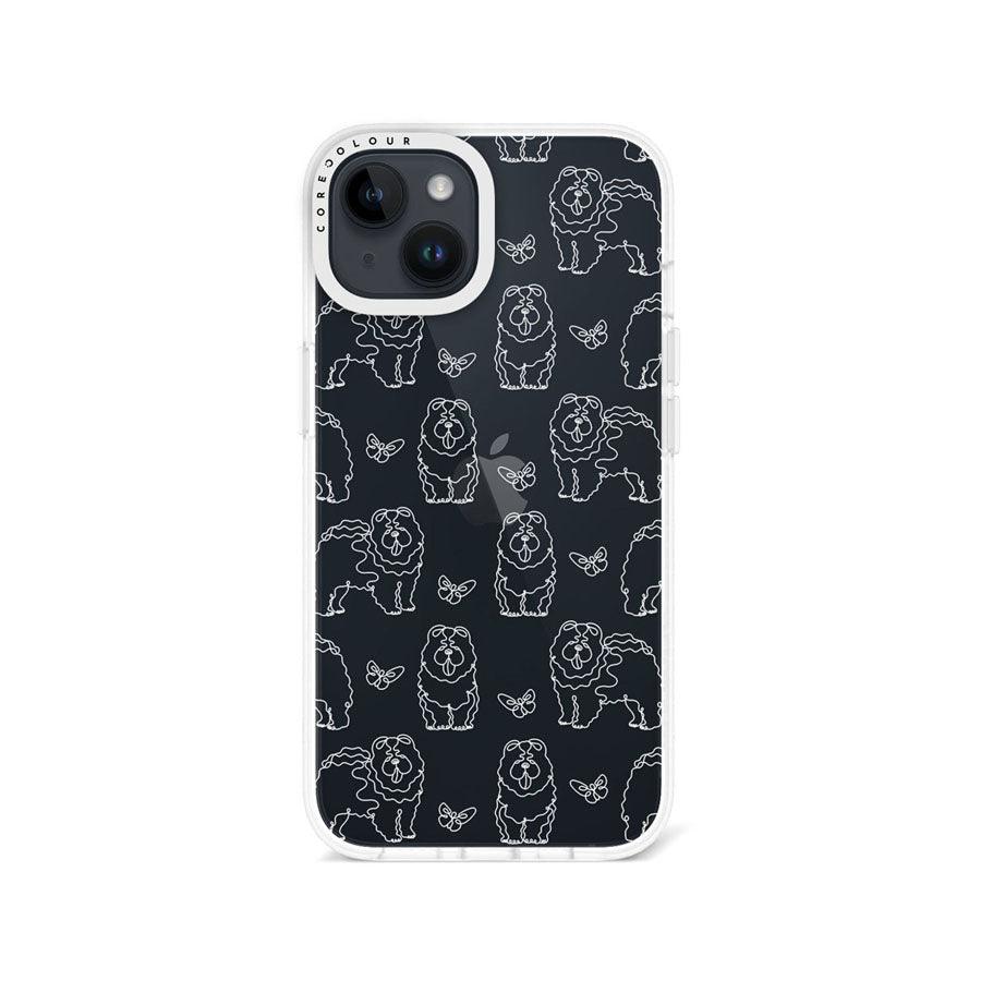 iPhone 14 Chow Chow Minimal Line Phone Case - CORECOLOUR