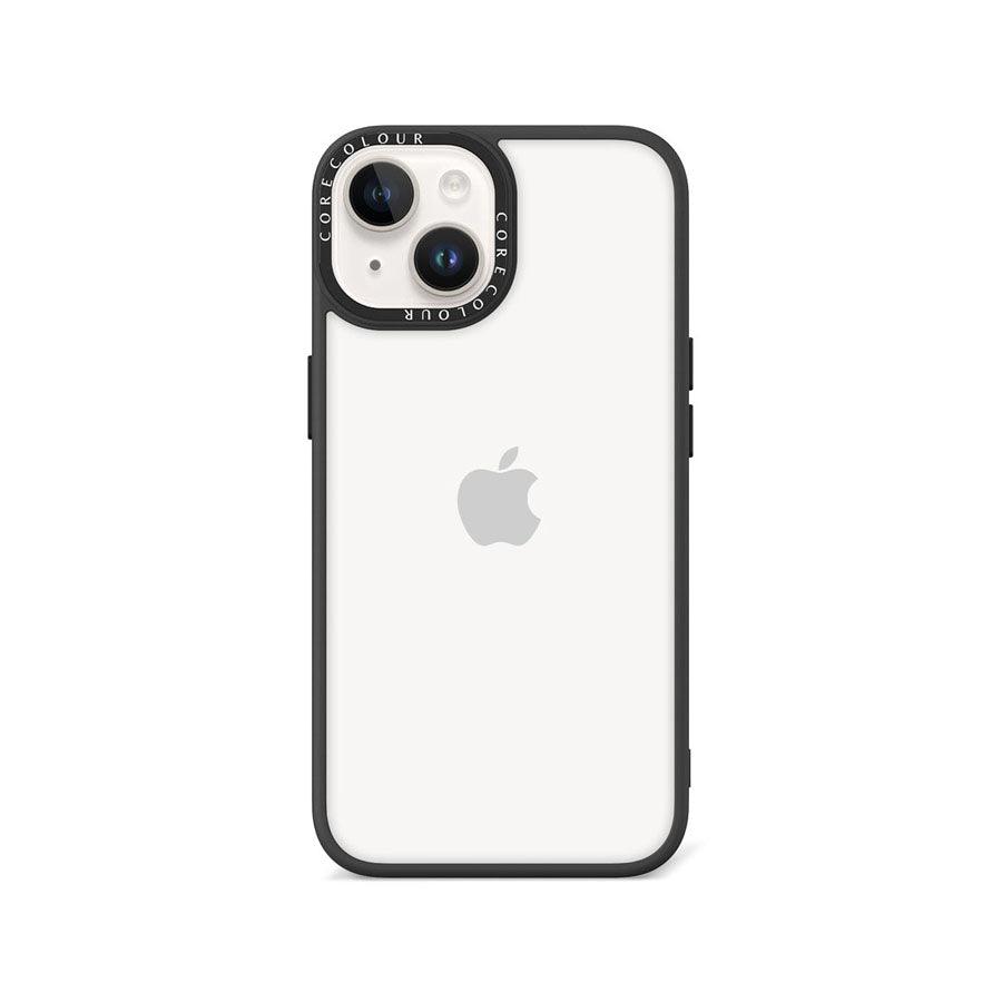 iPhone 14 Jet Black Clear Phone Case - CORECOLOUR