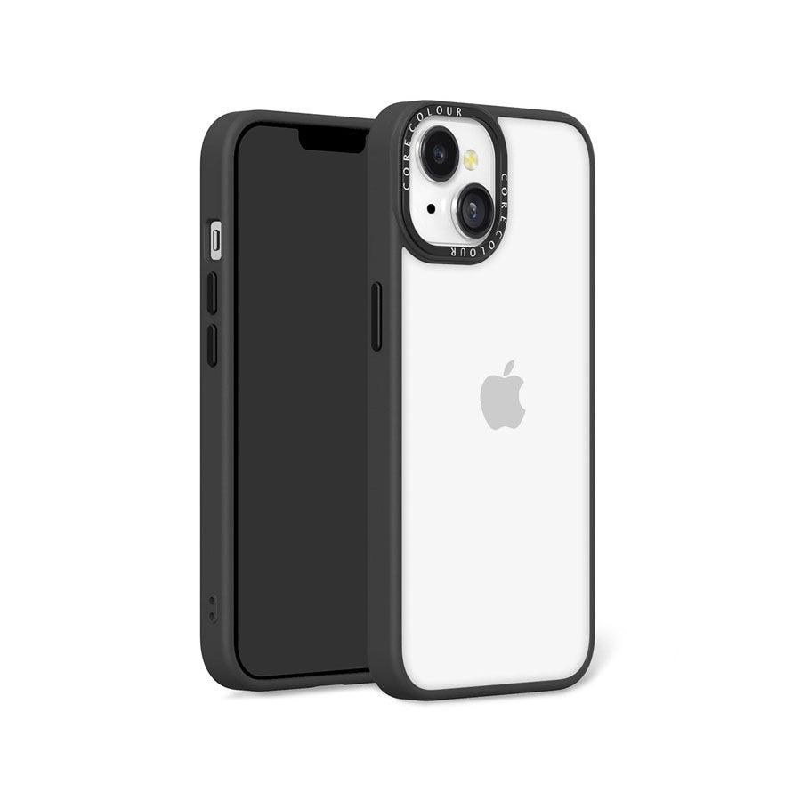 iPhone 14 Jet Black Clear Phone Case - CORECOLOUR