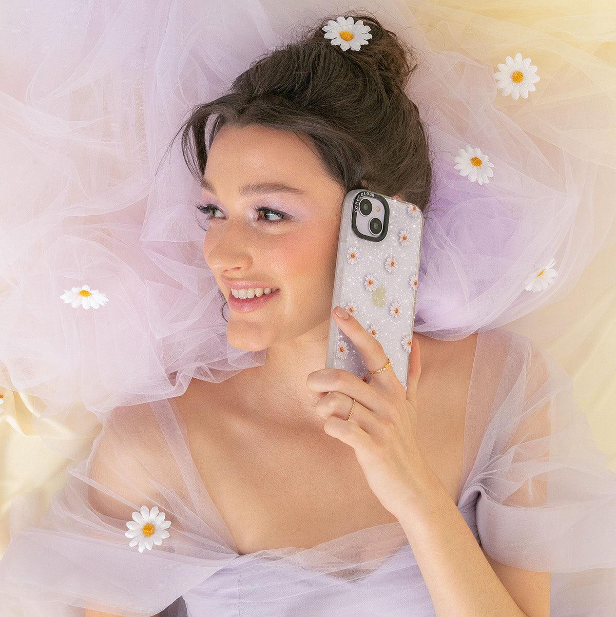 iPhone 14 Oopsy Daisy Glitter Phone Case - CORECOLOUR
