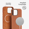 iPhone 14 Plus Black Genuine Leather Phone Case - CORECOLOUR