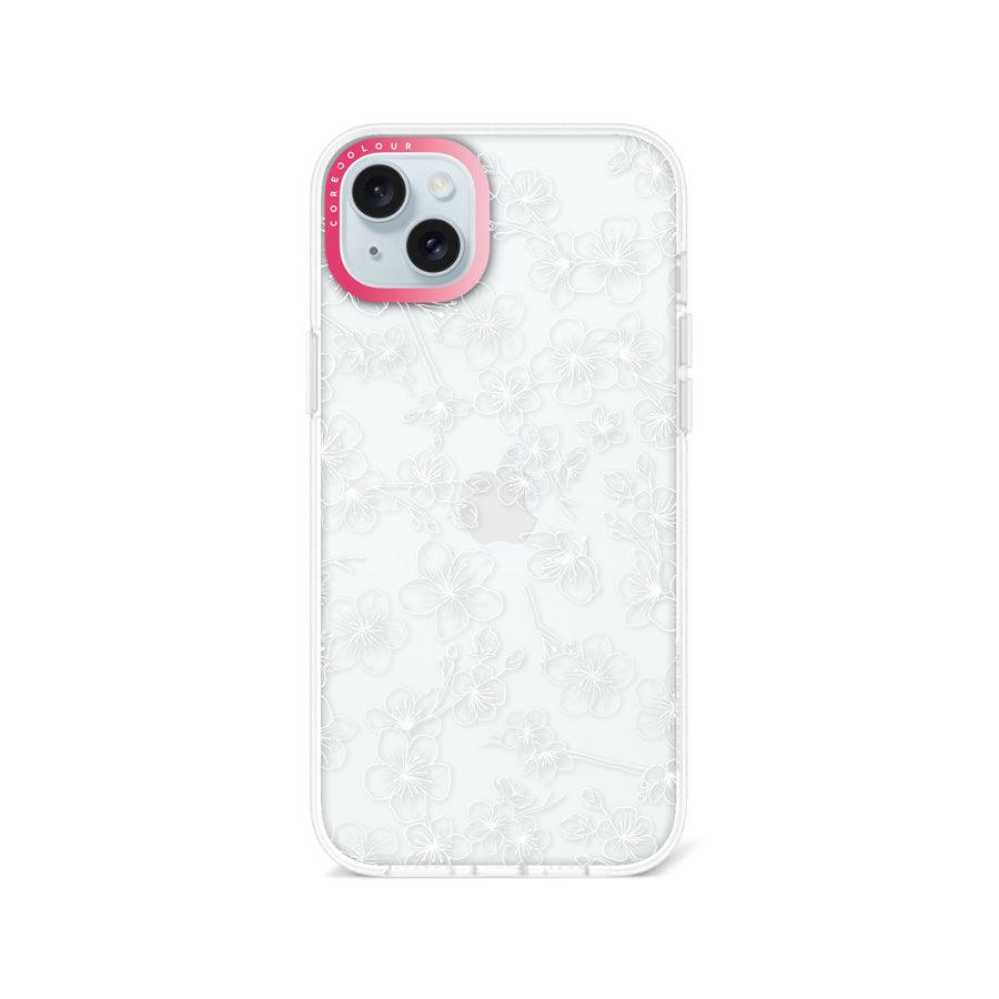 iPhone 14 Plus Cherry Blossom White Phone Case - CORECOLOUR