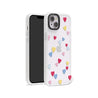 iPhone 14 Plus Flying Hearts Glitter Phone Case - CORECOLOUR