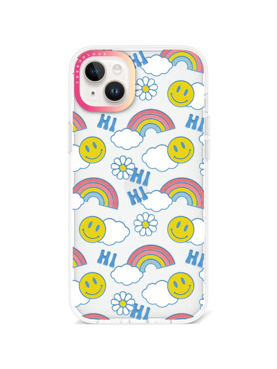 iPhone 14 Plus Hi There! Rainbow Phone Case - CORECOLOUR