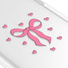 iPhone 14 Plus Pink Ribbon Heart Phone Case - CORECOLOUR